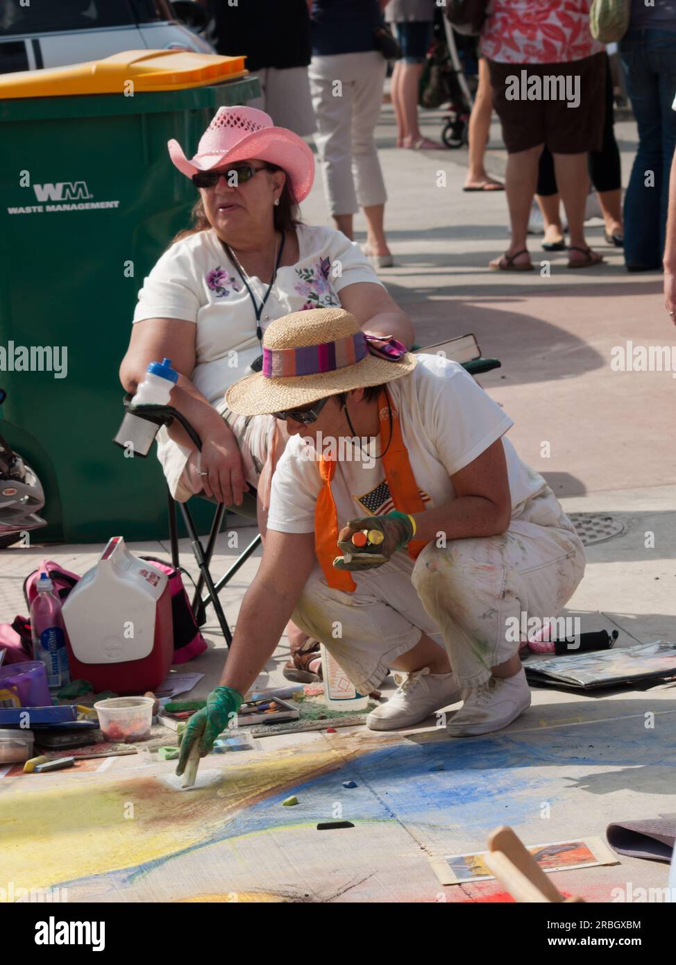 Chalk Art Festival Stock Photo Alamy