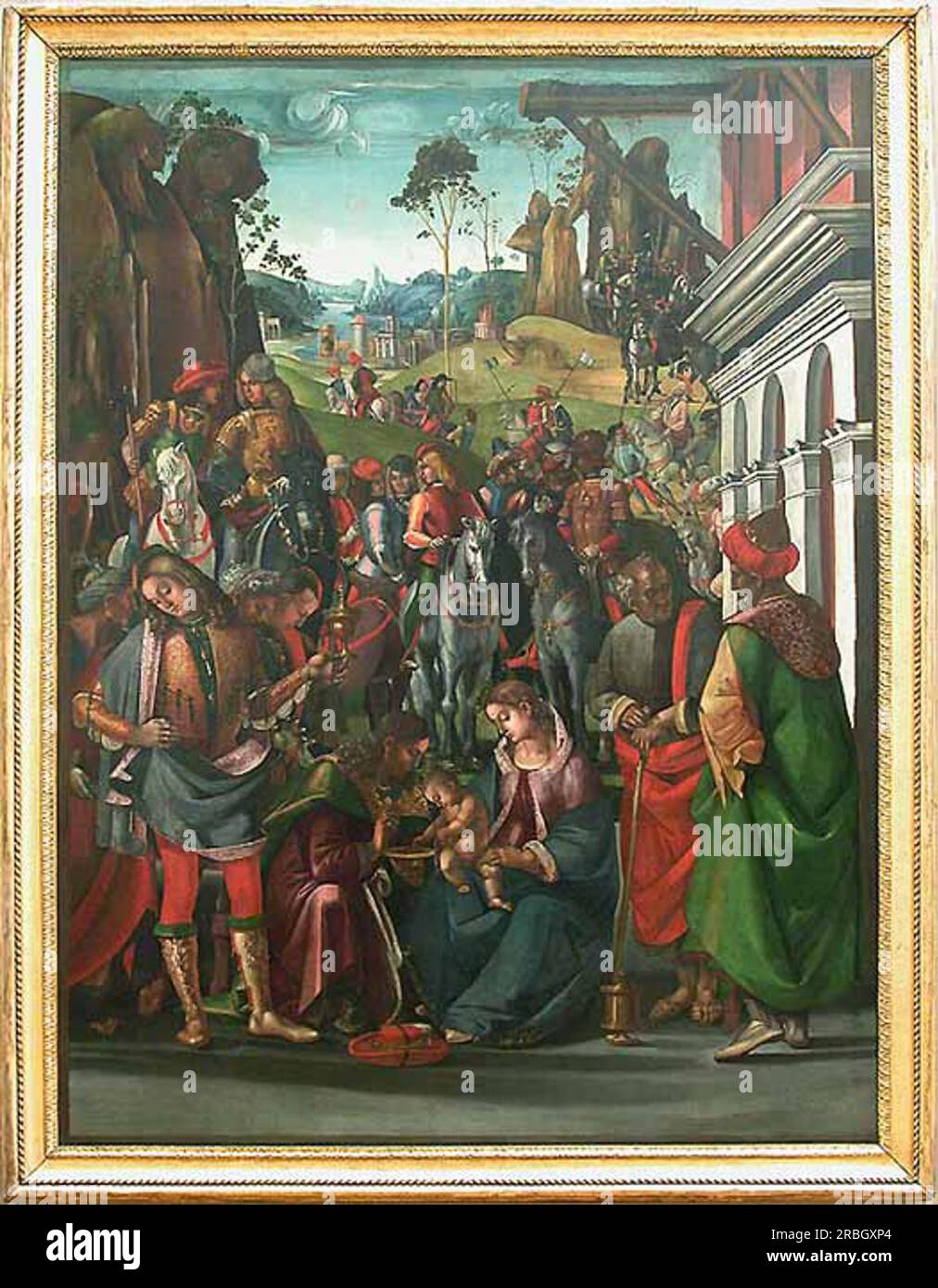 Adoration of the Magi 1495 by Luca Signorelli Stock Photo - Alamy