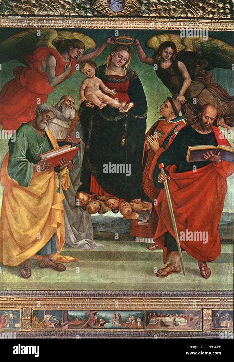 Madonna and Child with Saints 1500 by Luca Signorelli Stock Photo - Alamy