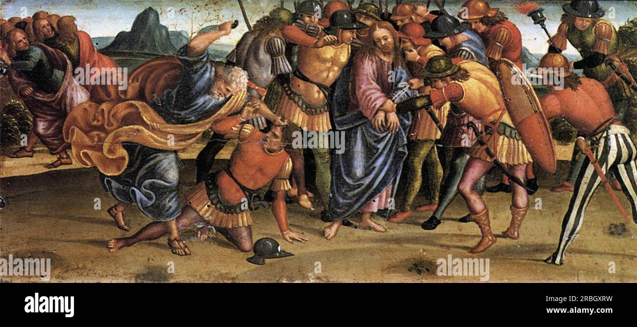 The Capture of Christ 1502 by Luca Signorelli Stock Photo - Alamy