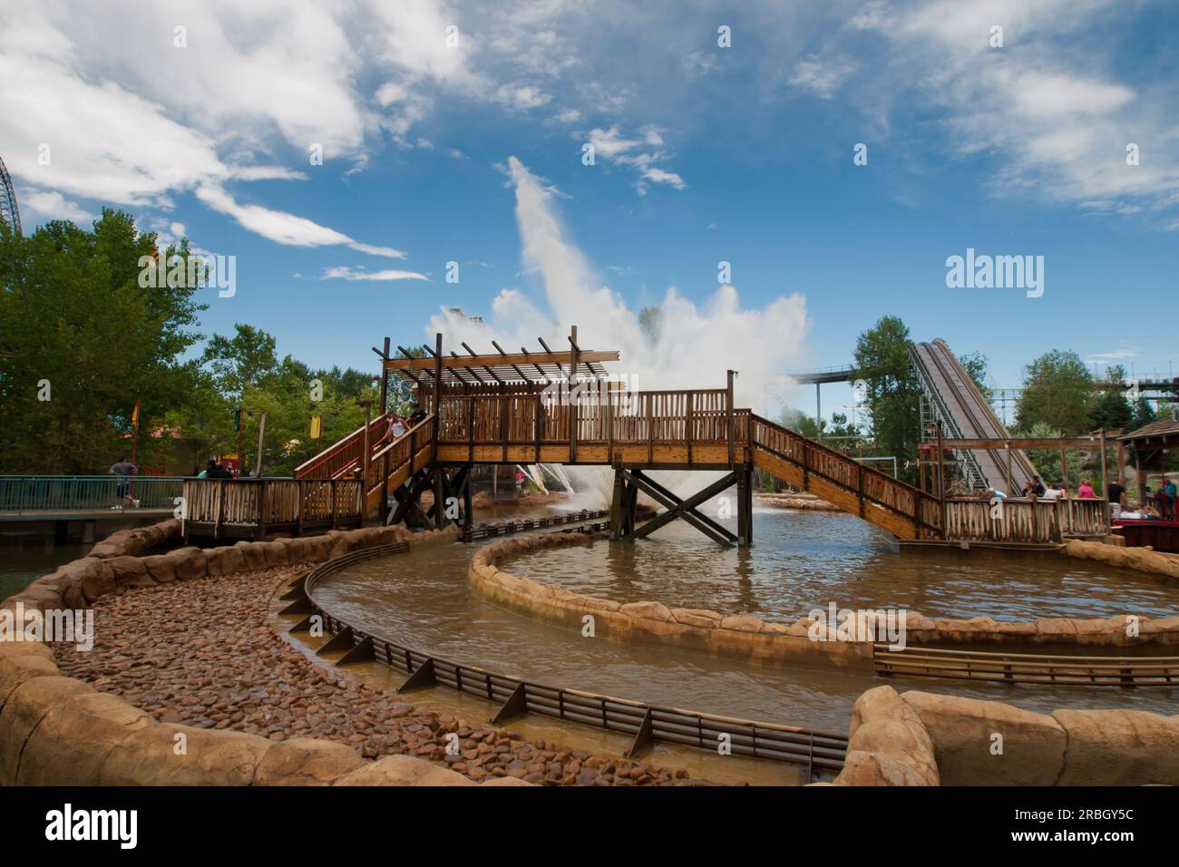 Fun Water Ride Stock Photo Alamy