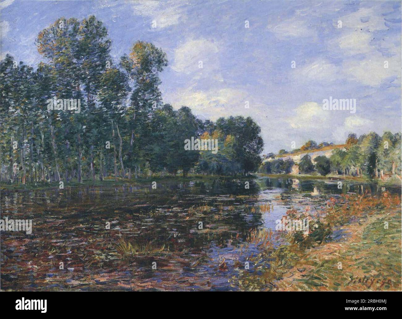 River bend painting hi-res stock photography and images - Alamy