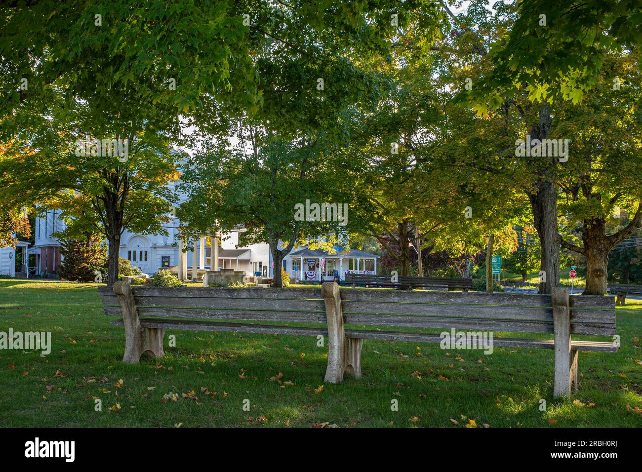 The Hardwick, MA town common Stock Photo Alamy