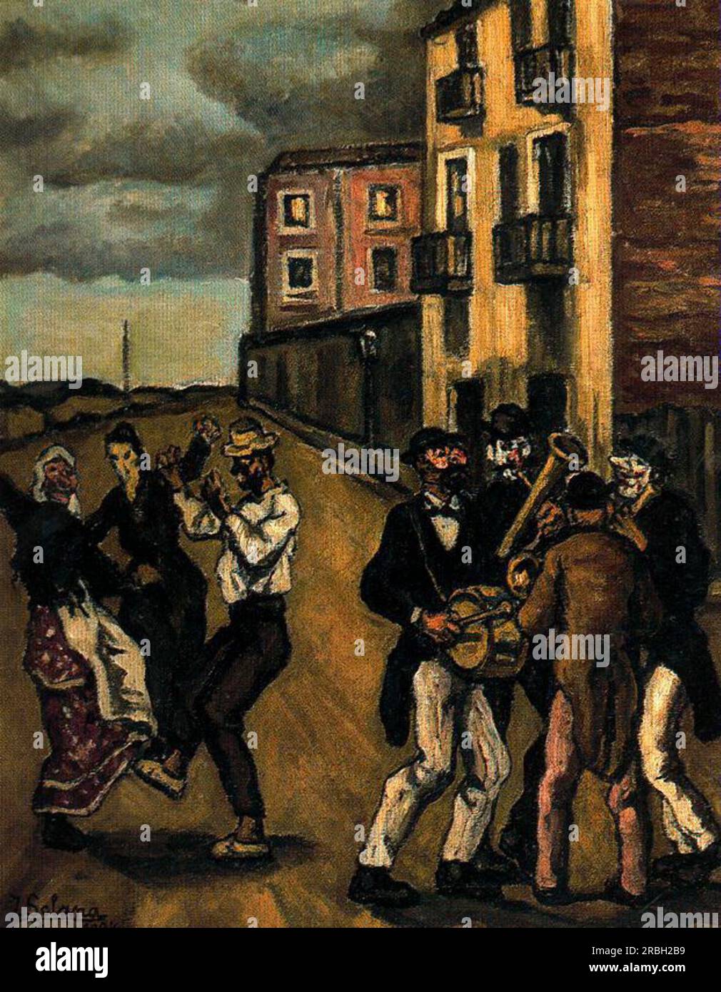 Masks 1938 by Jose Gutierrez Solana Stock Photo - Alamy