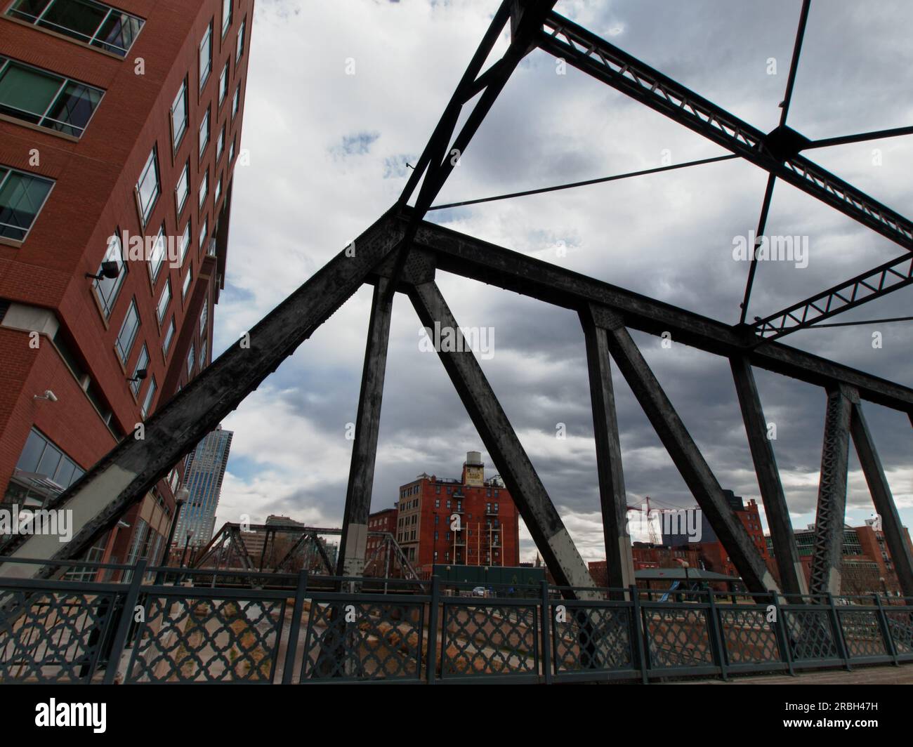 Old railroad bridge Stock Photo Alamy