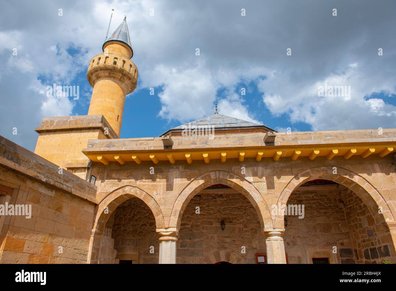 Tekke Camii Mosque in Haji Bektash Veli Complex. The building is an