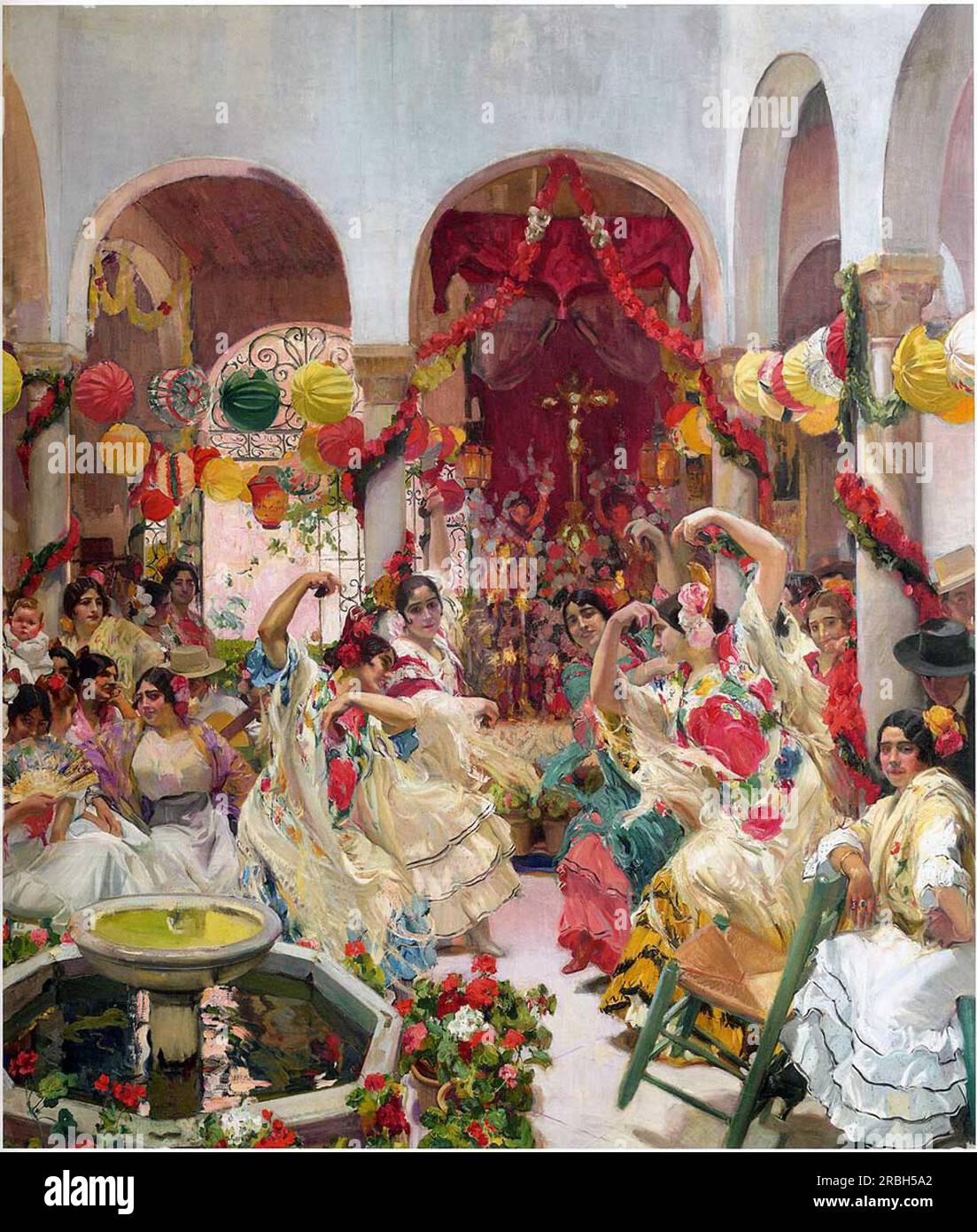 Seville, the Dance 1915; Spain by Joaquín Sorolla Stock Photo