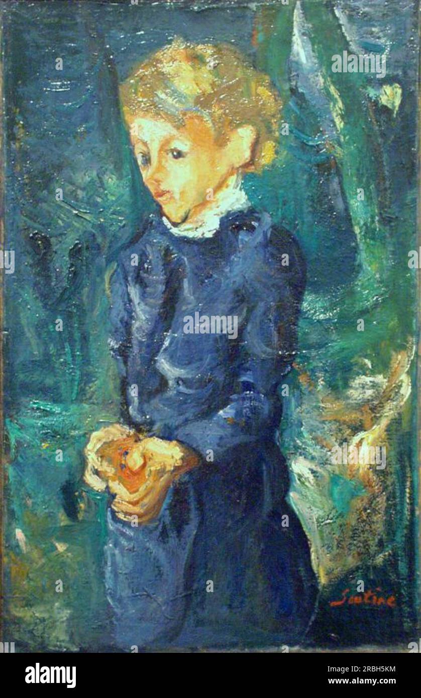 Girl in Blue 1938 - 1939; France by Chaim Soutine Stock Photo