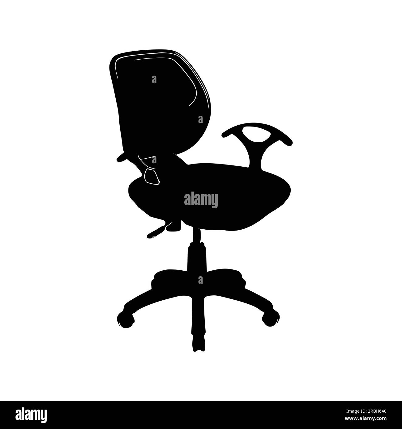 Nice Office chairs silhouettes vector Design Stock Vector Image & Art ...