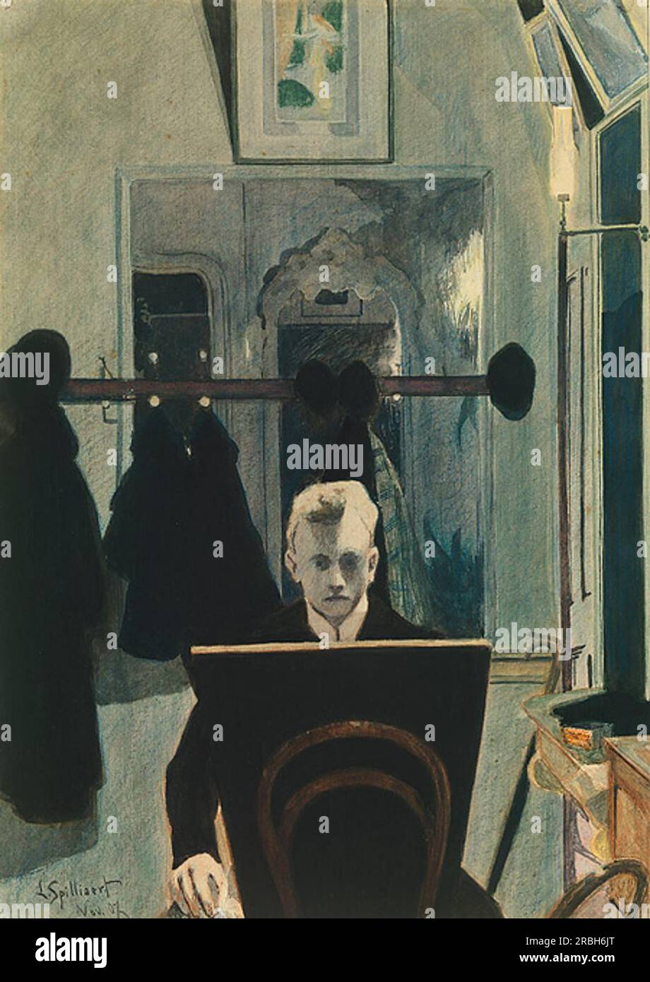 Léon Spilliaert File:Léon Spilliaert (1908) - De Duizeling.jpg - Wikimedia