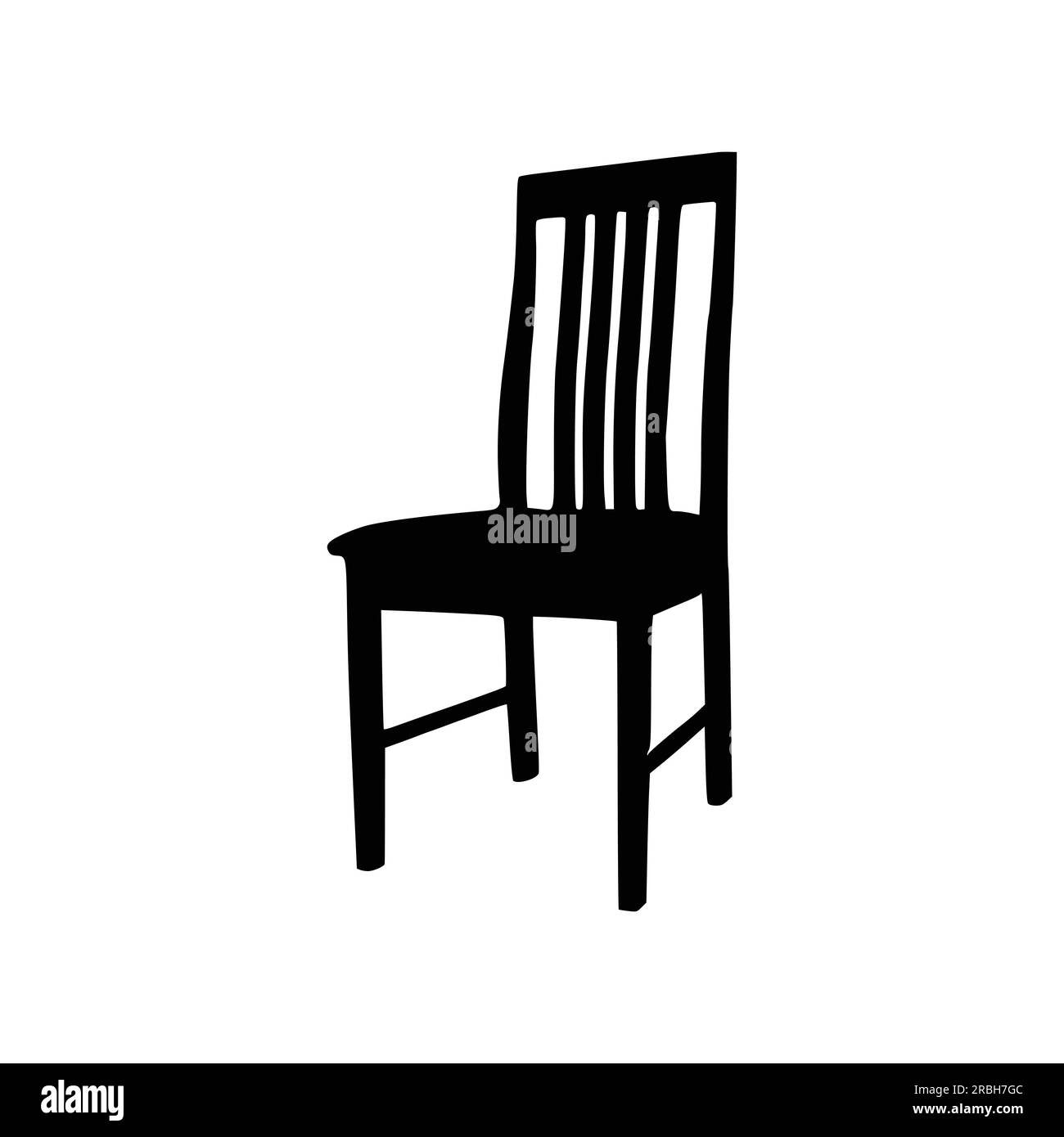 Nice Wooden Chairs Silhouette vector, Chair silhouette vector Stock