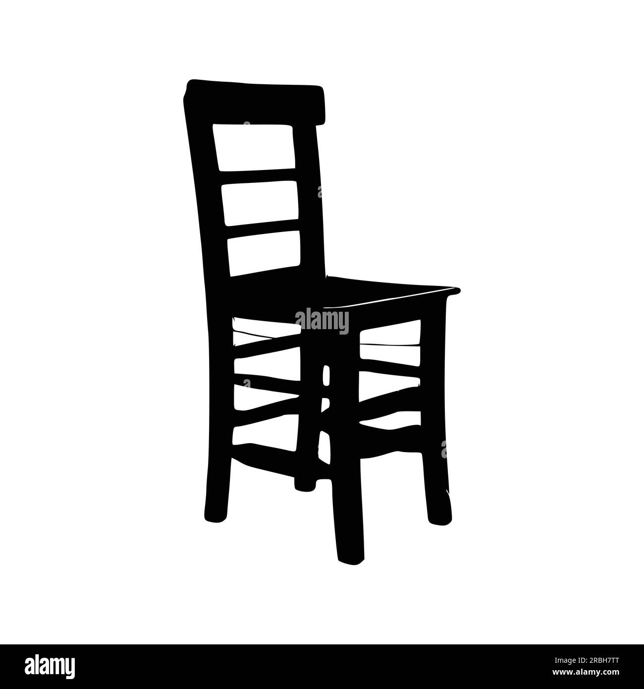 Nice Wooden Chairs Silhouette vector, Chair silhouette vector Stock ...