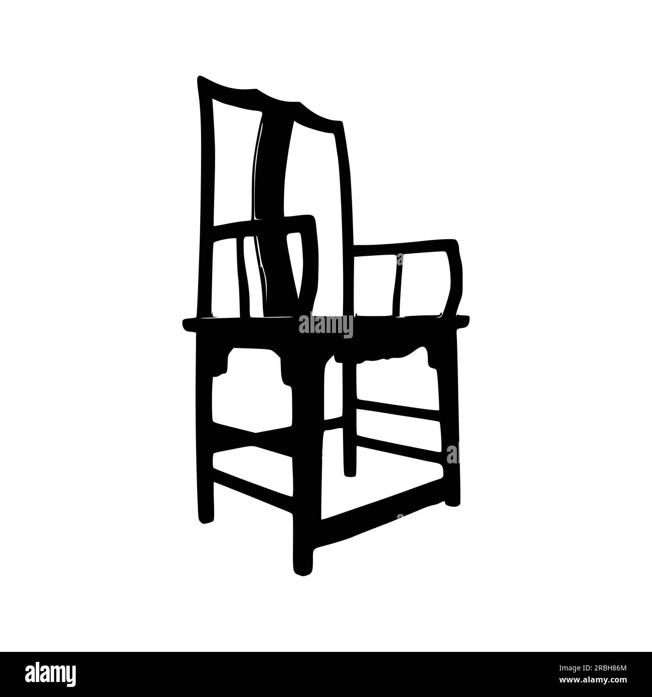 Nice Wooden Chairs Silhouette vector, Chair silhouette vector Stock ...