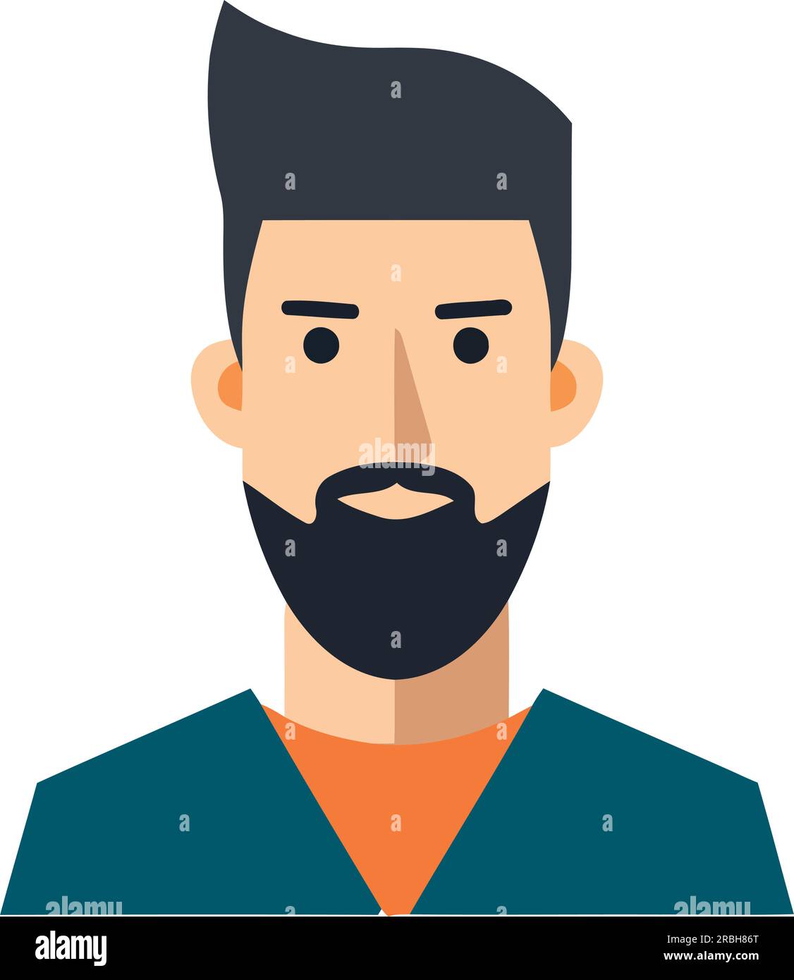 Handsome man avatar with beard Stock Vector Image & Art - Alamy