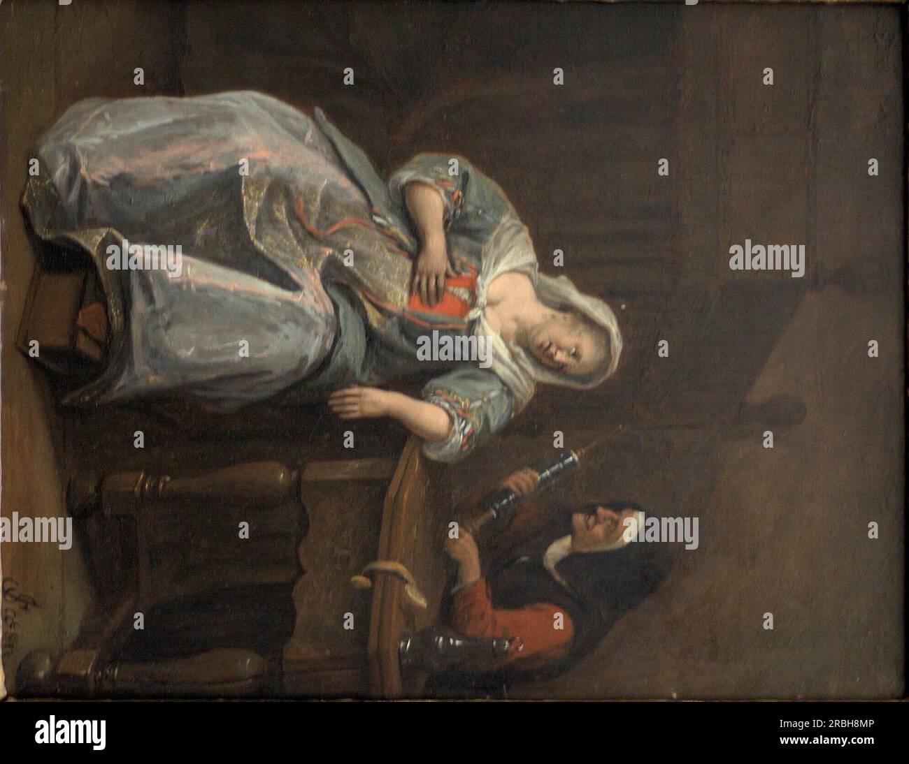 Sick woman 1670 by Jan Steen Stock Photo