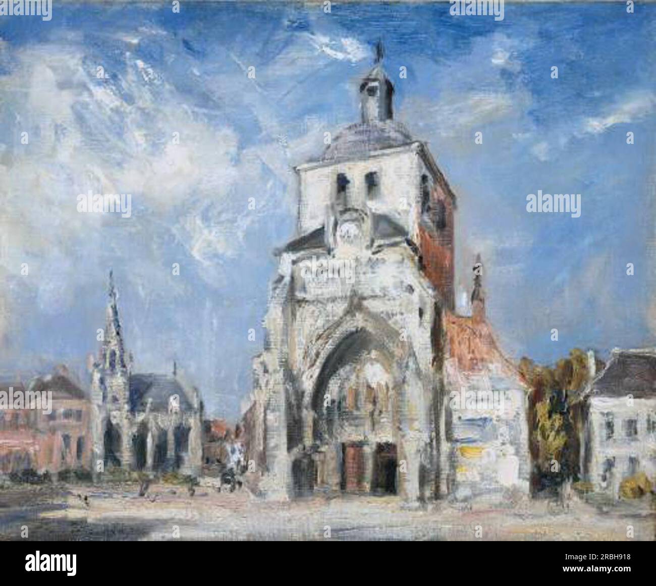 The Church at Montreuil 1907 by Philip Wilson Steer Stock Photo