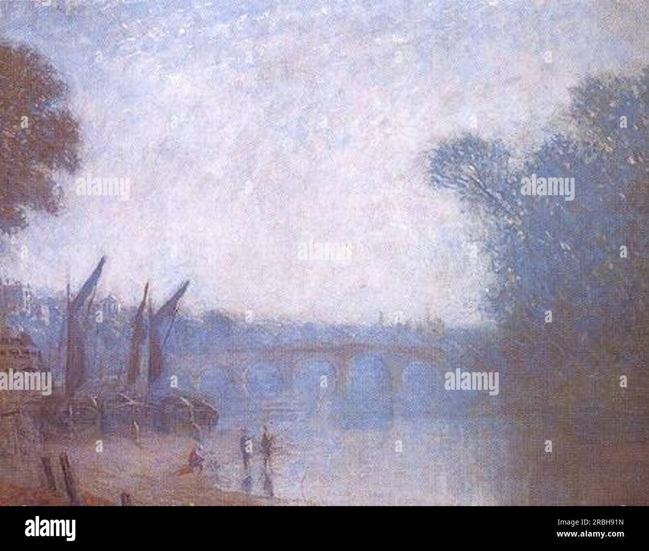 A Classic Landscape, Richmond 1893 by Philip Wilson Steer Stock Photo