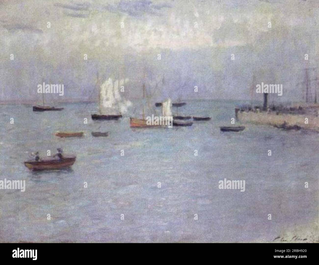 Poole Harbour 1890 by Philip Wilson Steer Stock Photo