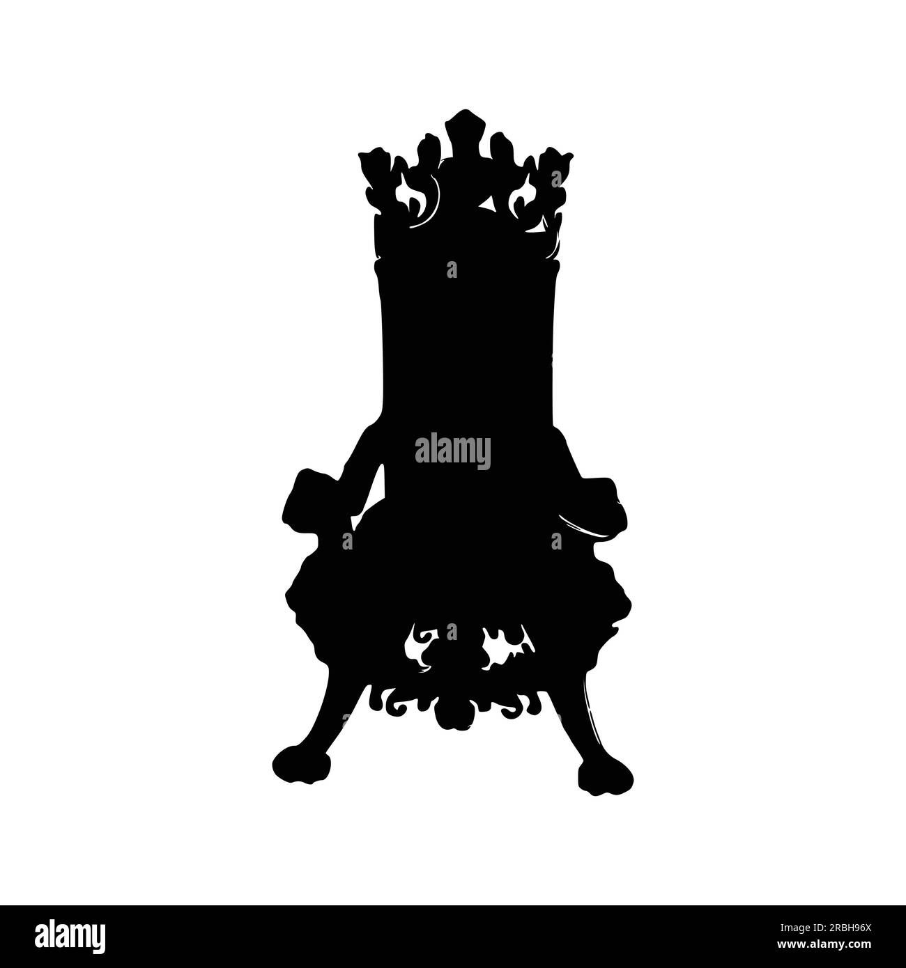 Nice Wooden Chairs Silhouette vector, Chair silhouette vector Stock