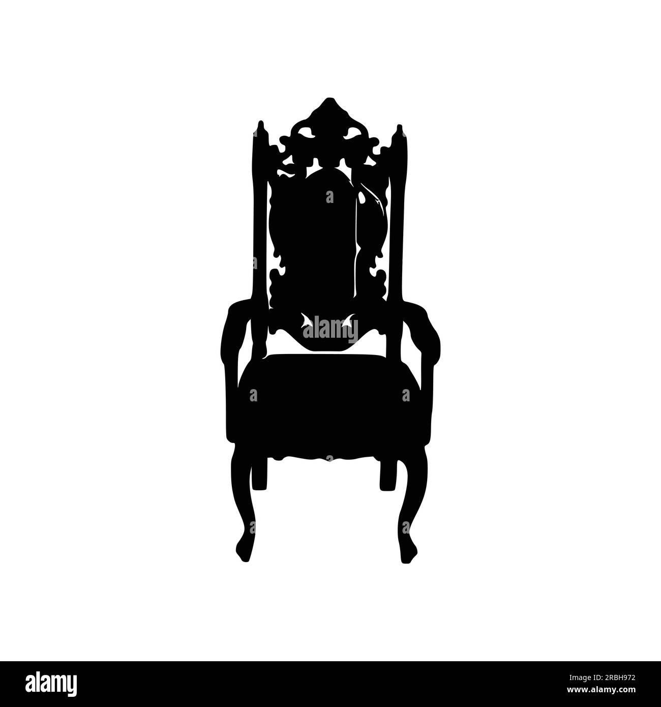Nice Wooden Chairs Silhouette vector, Chair silhouette vector Stock