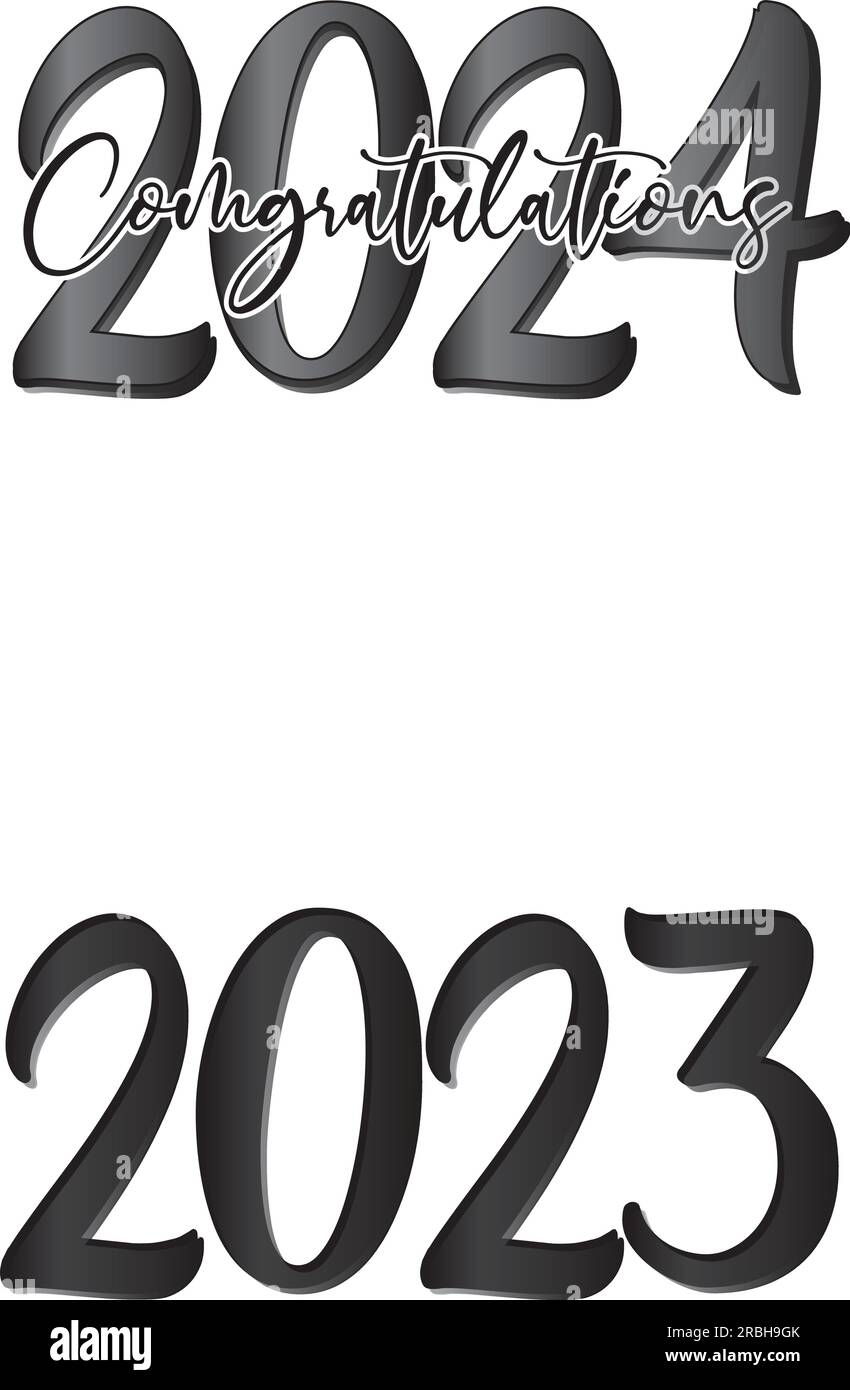 Class of 2024 Script Black and White Stock Vector Image & Art Alamy