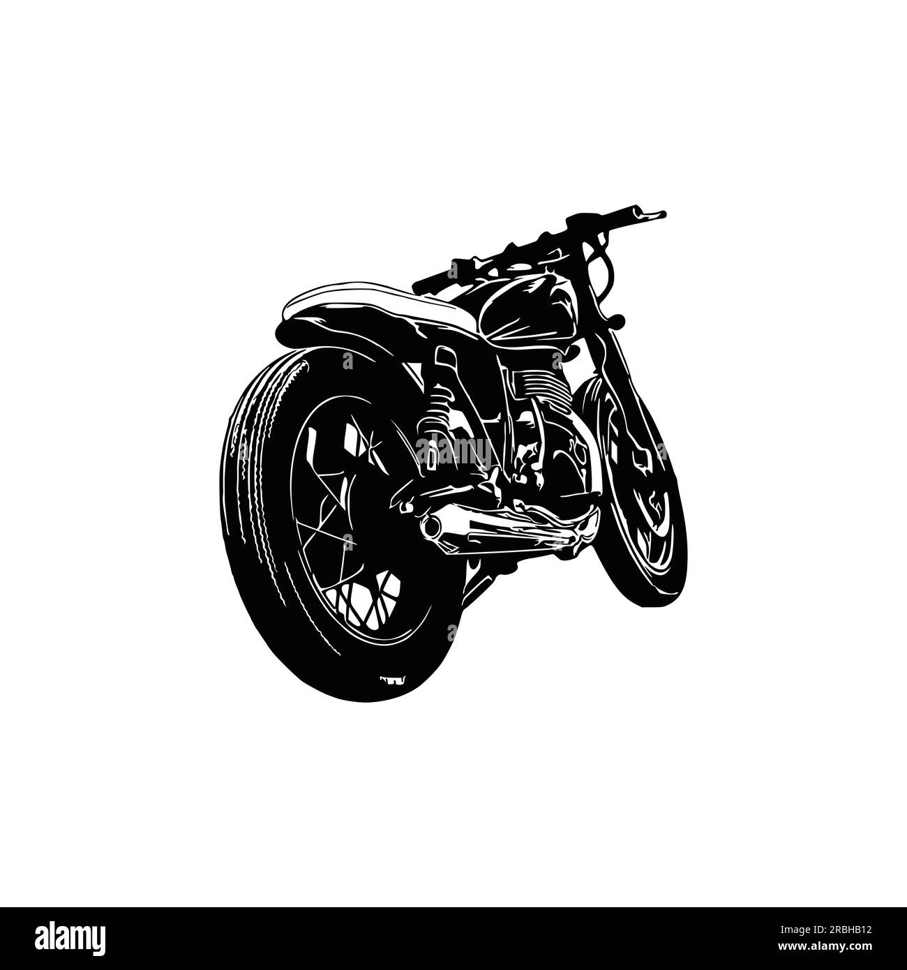 Motorcycle silhouette Vector.Black Motorcycle, Motorcycle Art