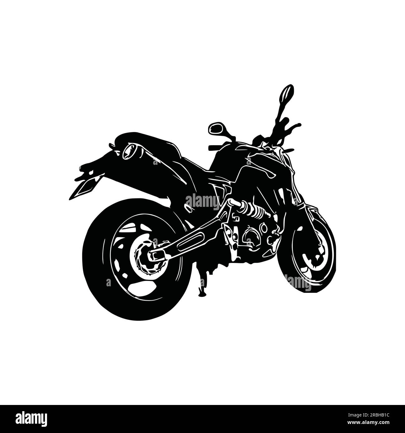 Motorcycle silhouette Vector.Black Motorcycle, Motorcycle Art