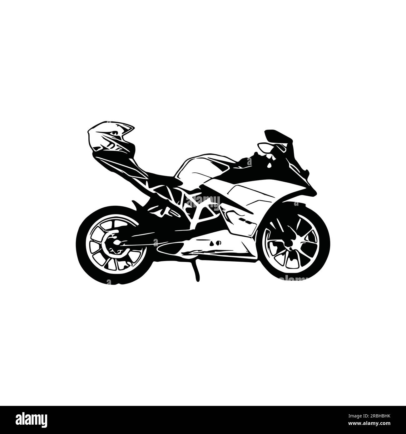 Motorcycle silhouette Vector.Black Motorcycle, Motorcycle Art