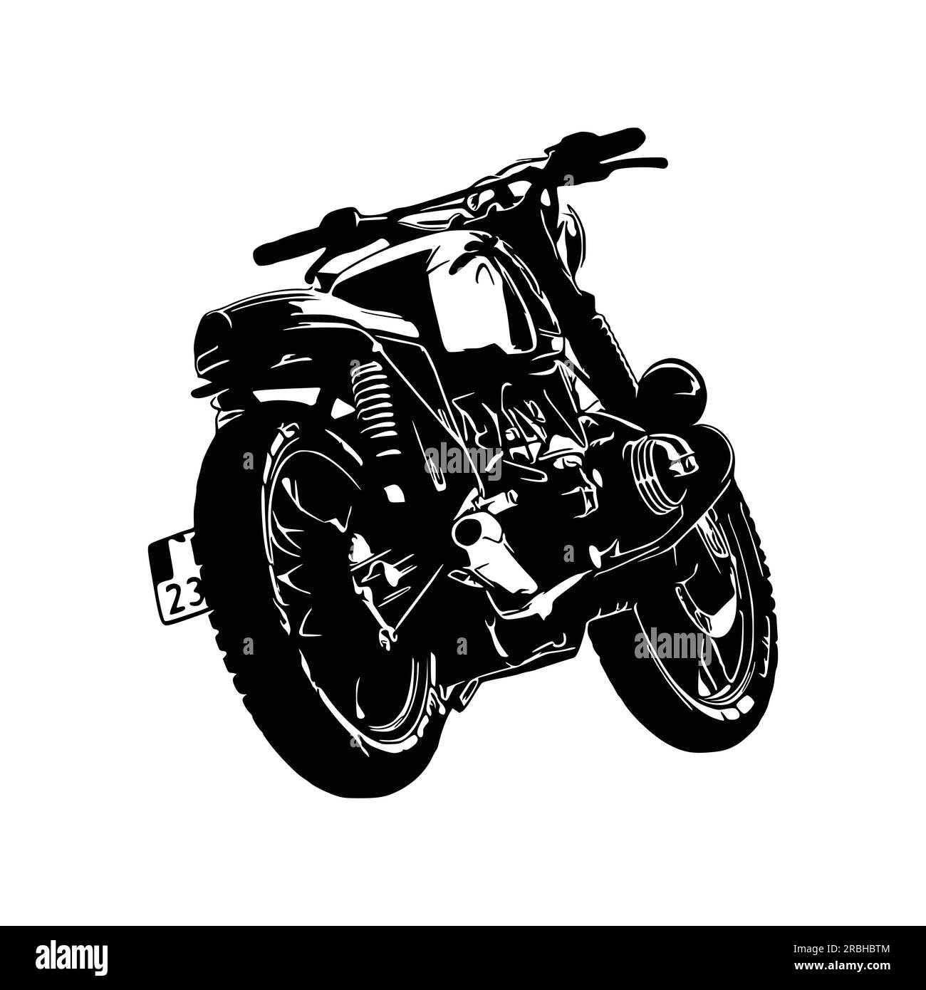 Motorcycle silhouette Vector.Black Motorcycle, Motorcycle Art