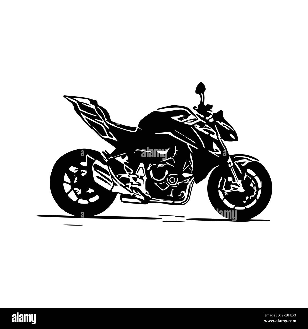 Motorcycle silhouette Vector.Black Motorcycle, Motorcycle Art
