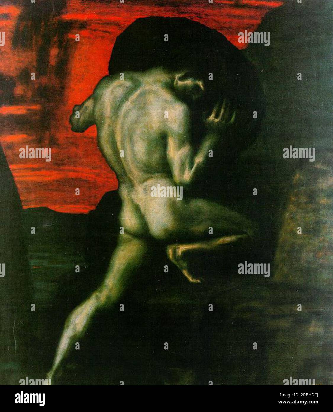 Sisyphus by Franz Stuck Stock Photo