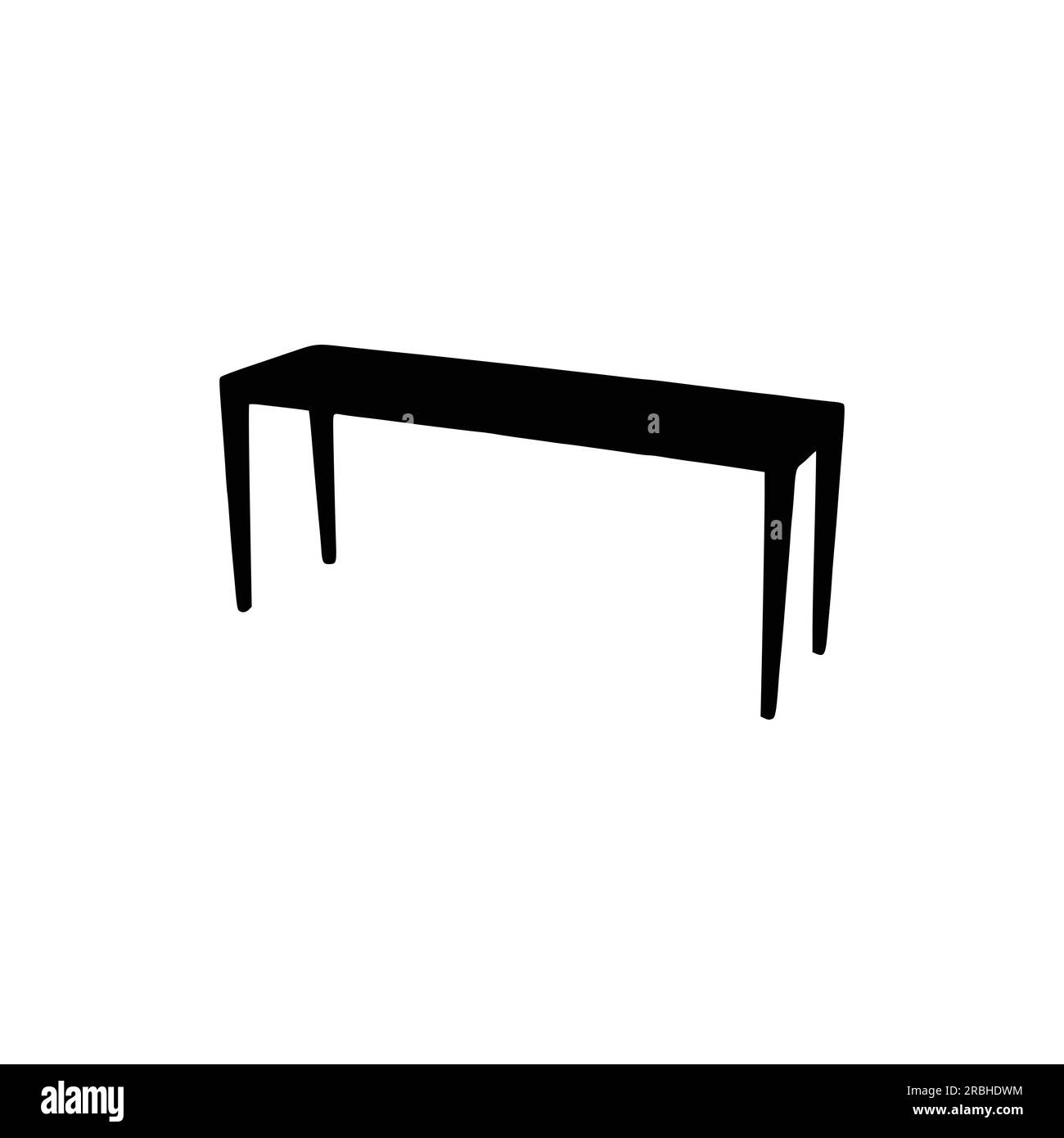 Nice Table silhouettes vector Design. Black illustration. Black Table