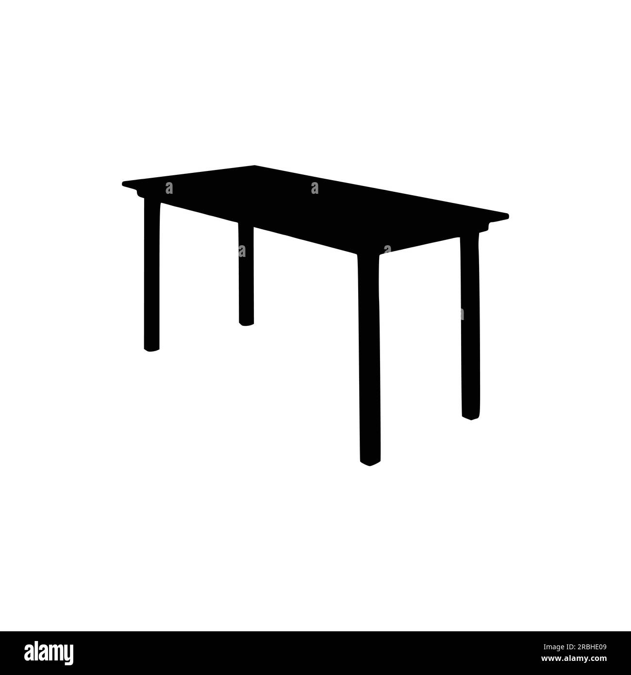 Nice Table silhouettes vector Design. Black illustration. Black Table