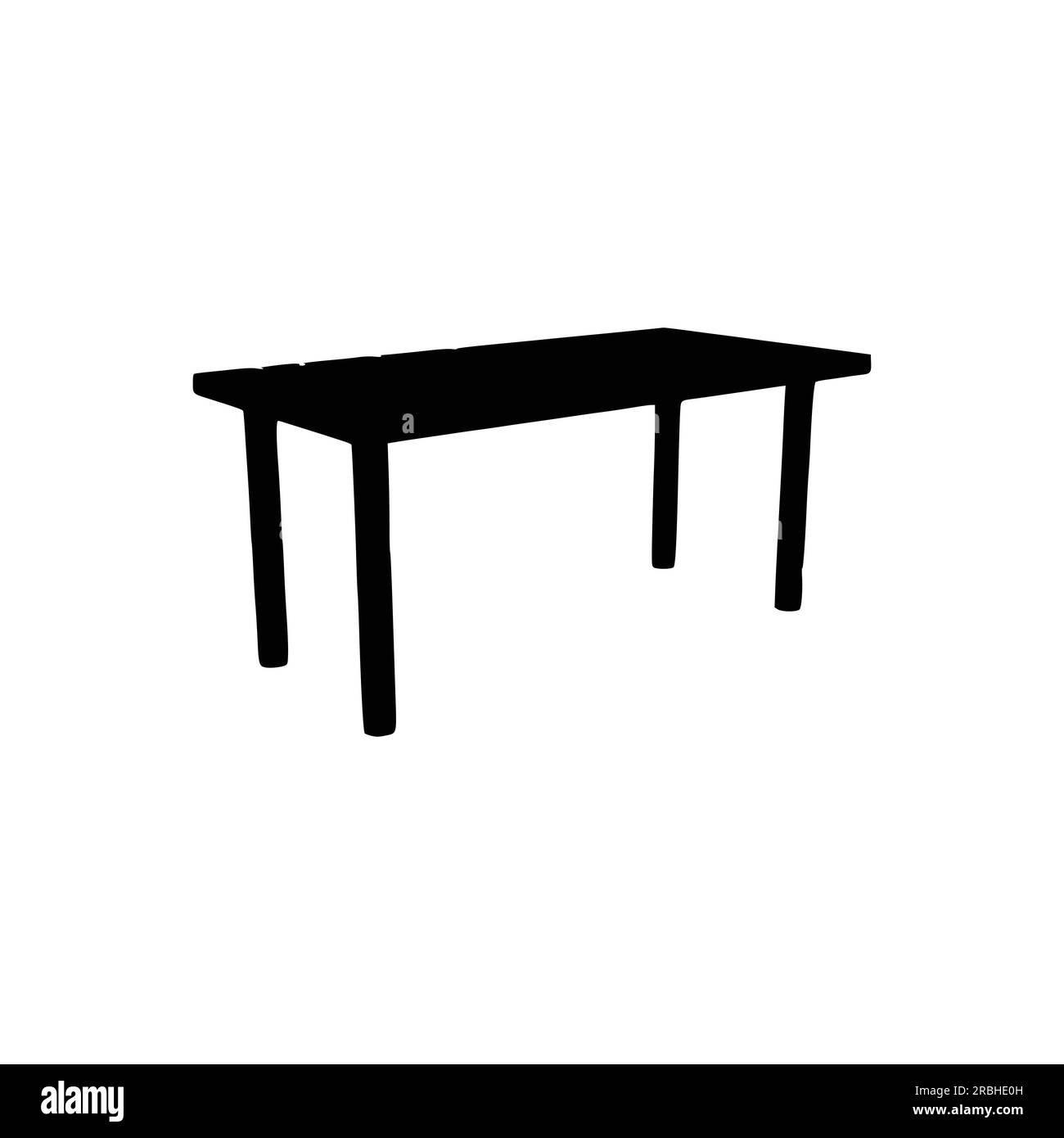 Nice Table silhouettes vector Design. Black illustration. Black Table