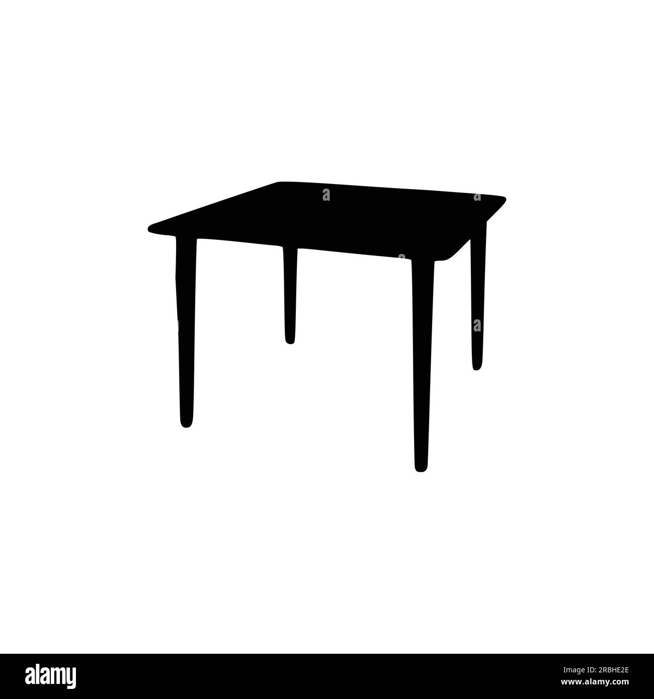 Nice Table silhouettes vector Design. Black illustration. Black Table Stock Vector Image & Art
