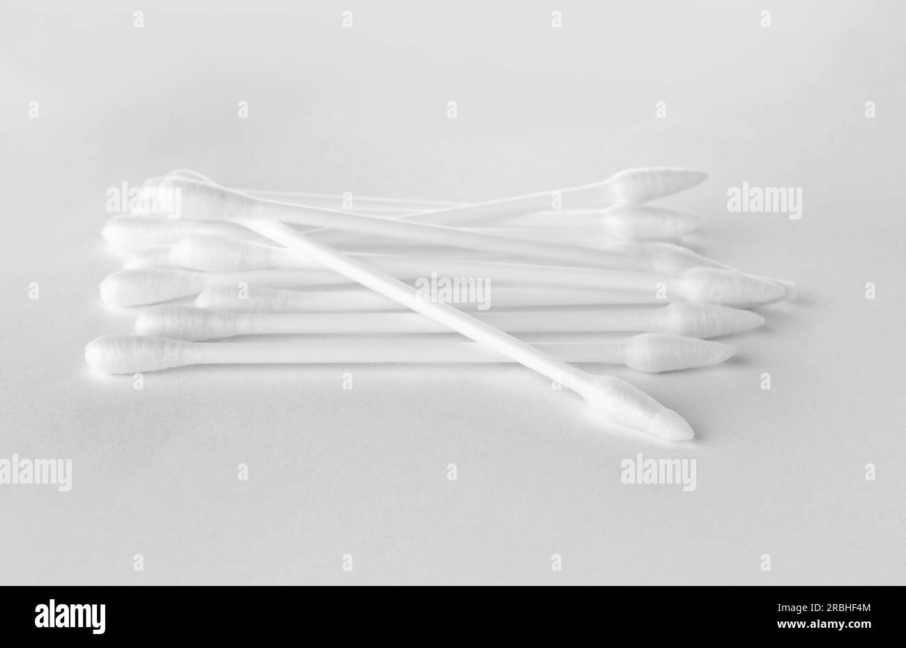 Clean cotton buds isolated on white. Hygienic product Stock Photo Alamy