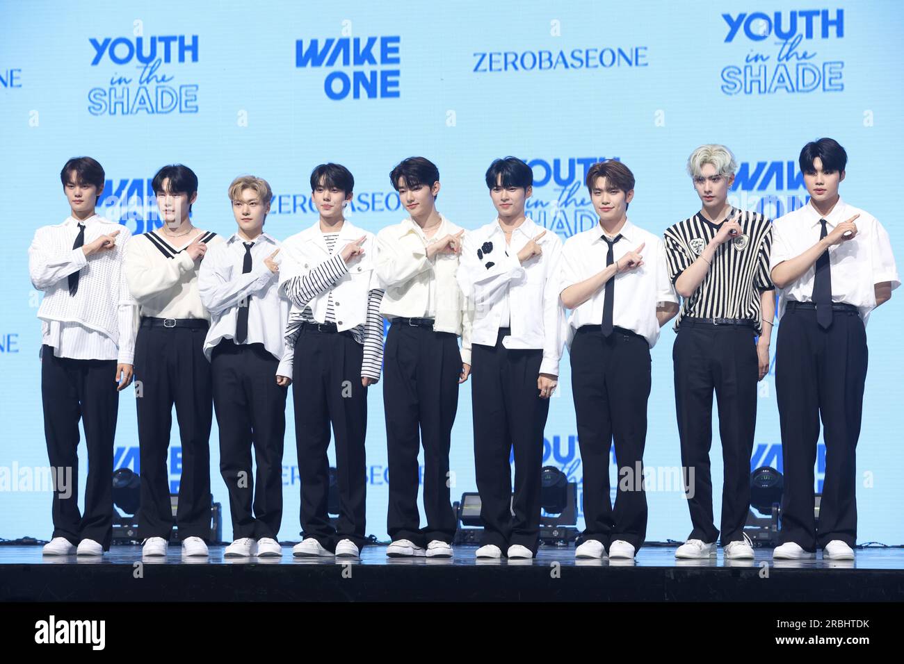 10th July, 2023. New boy group Zerobaseone debuts South Korea's new boy