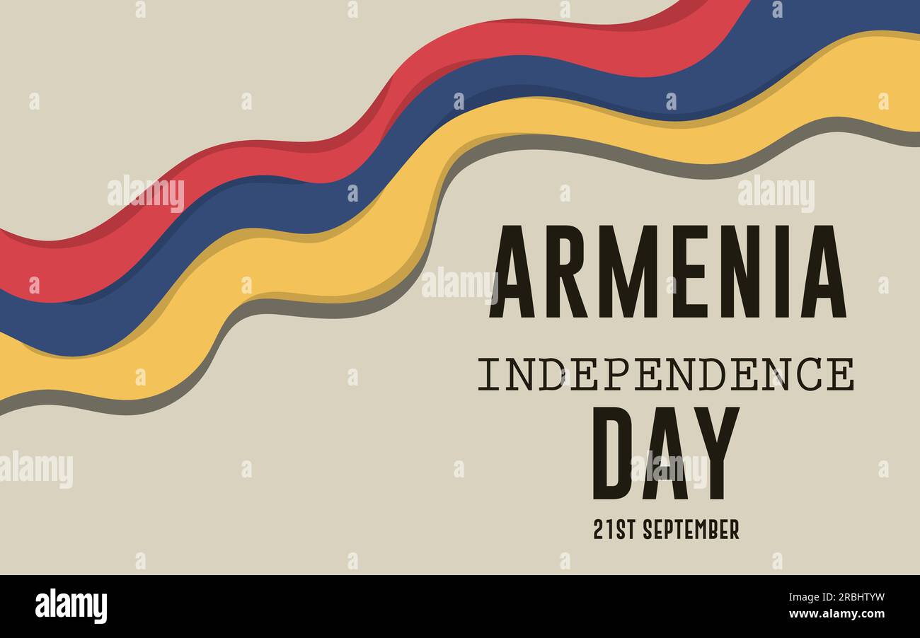 Armenia Independence Day 21st September celebration concept. Poster web