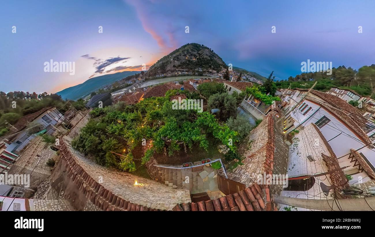 Berat picturesque city in Albania, known for its rich history, stunning