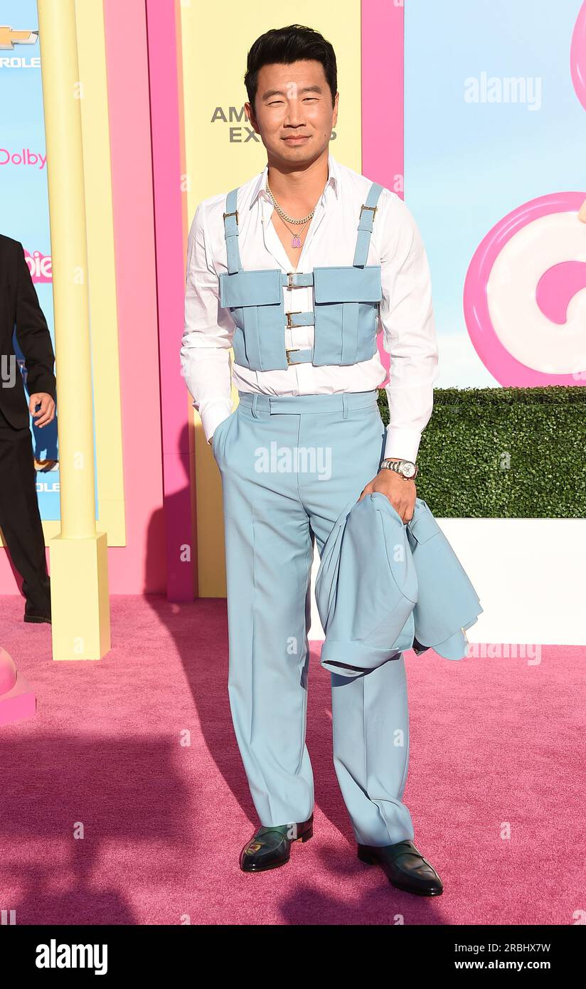 Simu Liu at the photocall for Barbie, at the London Eye. Picture date:  Wednesday July 12, 2023 Stock Photo - Alamy