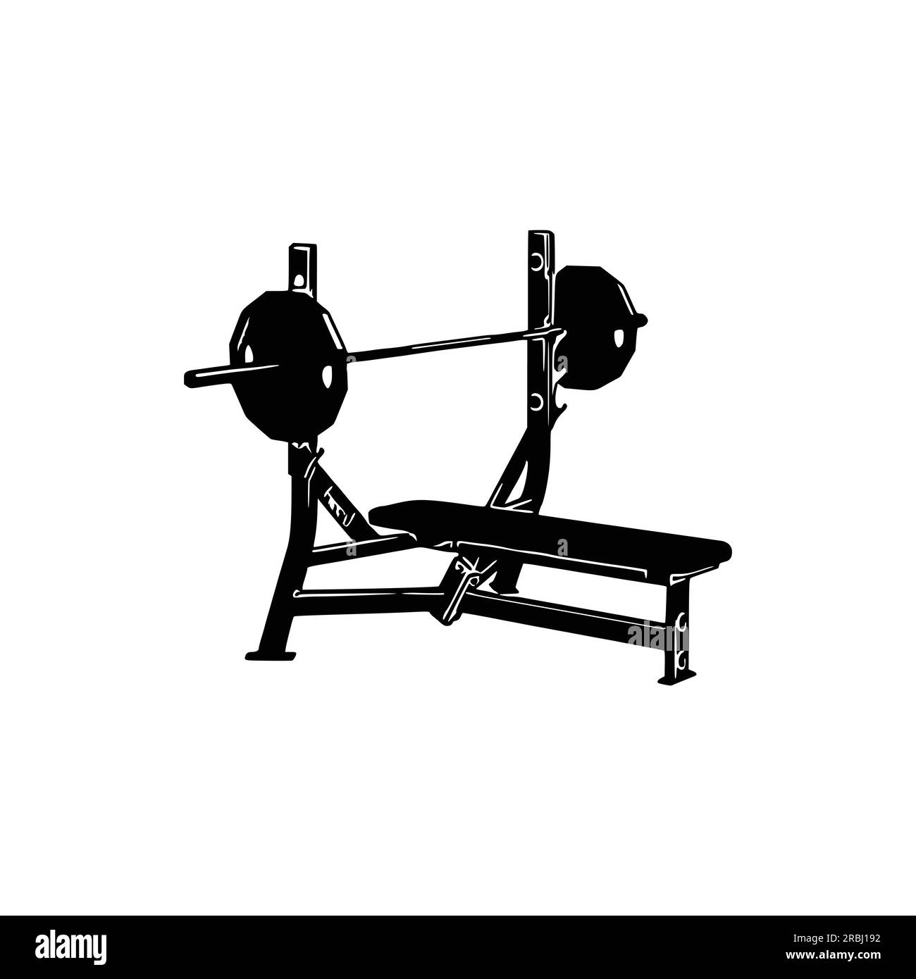 Bench Press Machine, Bench Press Machine Vector, Gym equipment, Gym