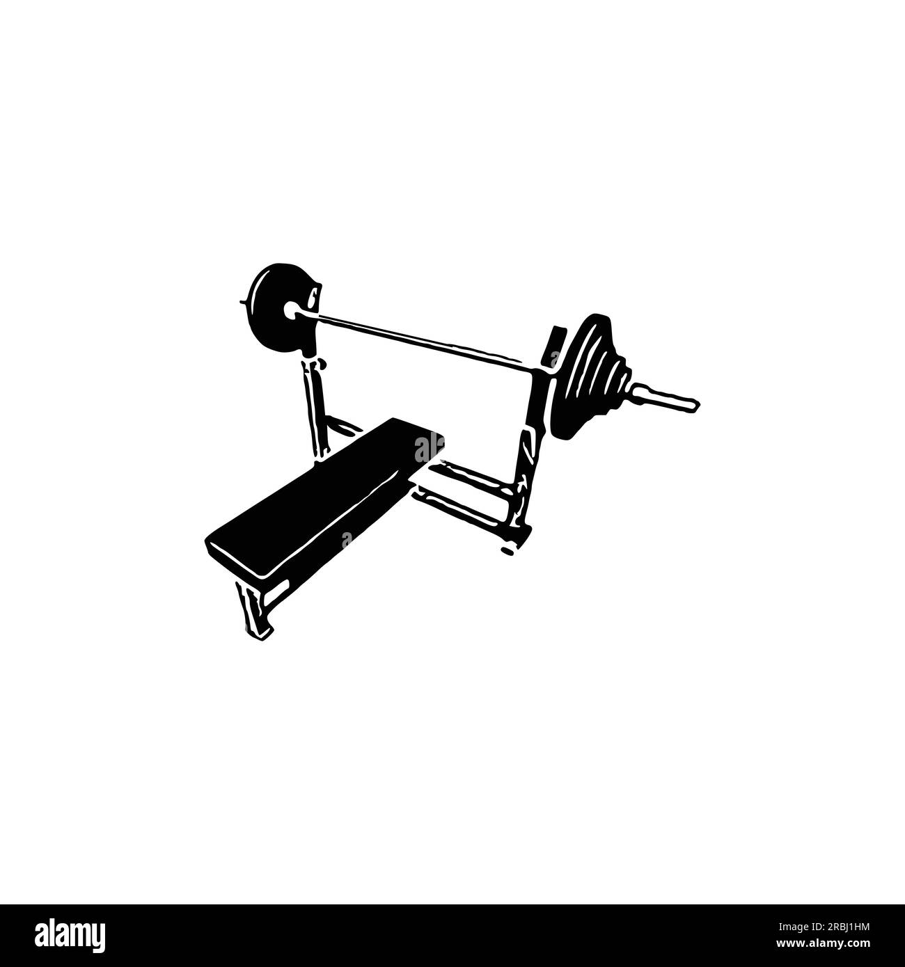 Bench Press Machine, Bench Press Machine Vector, Gym equipment, Gym