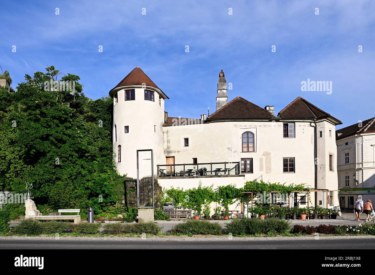 Melk, Wachau, Lower Austria, Austria. July 04, 2023. The sand gate in Melk Stock Photo