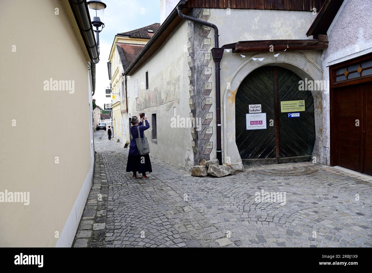 Melk, Wachau, Lower Austria, Austria. July 06, 2023. Old town of Krems Stock Photo