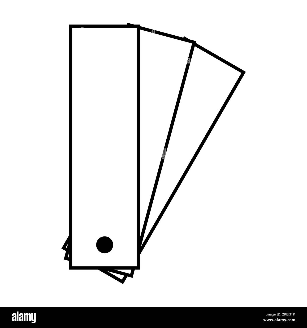 Pantone color icon, colorful graphic catalog symbol, color template web