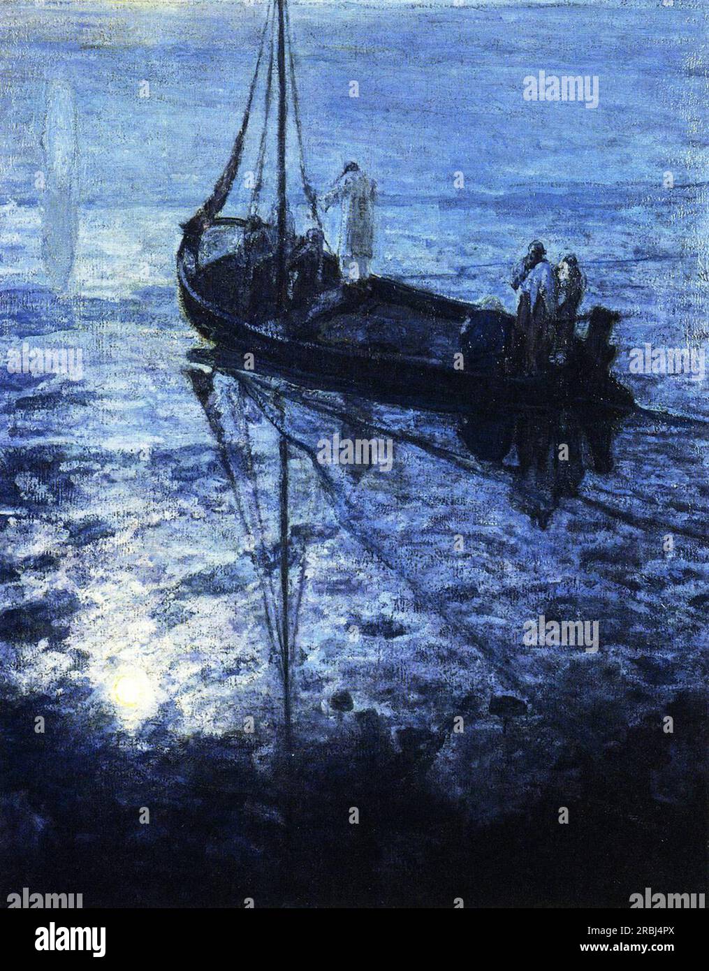The Disciples See Christ Walking on the Water . English: Henry