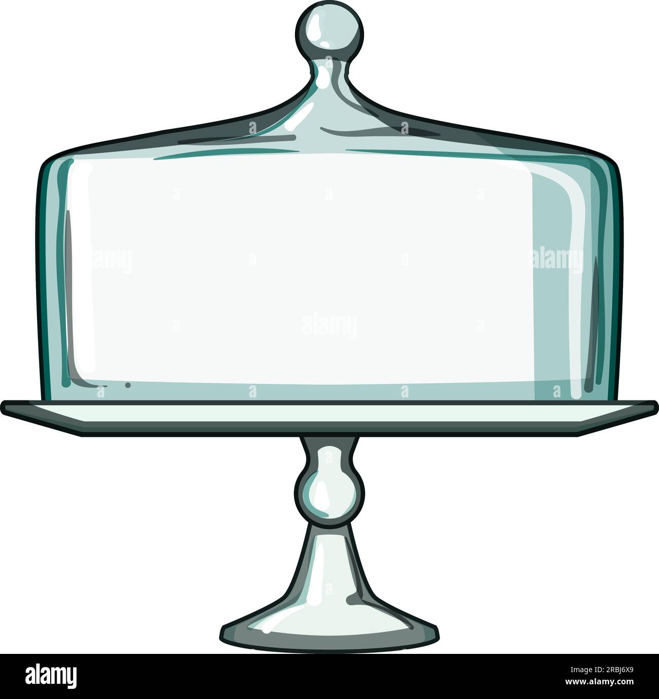 stand cake dome cartoon vector illustration Stock Vector Image & Art Alamy