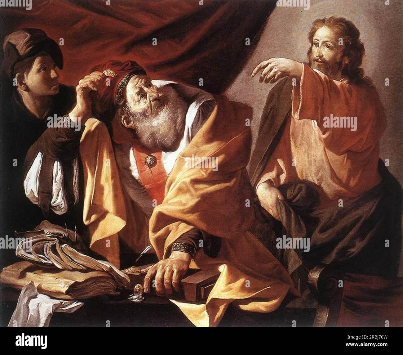 The Calling of St. Matthew 1616 by Hendrick Terbrugghen Stock Photo