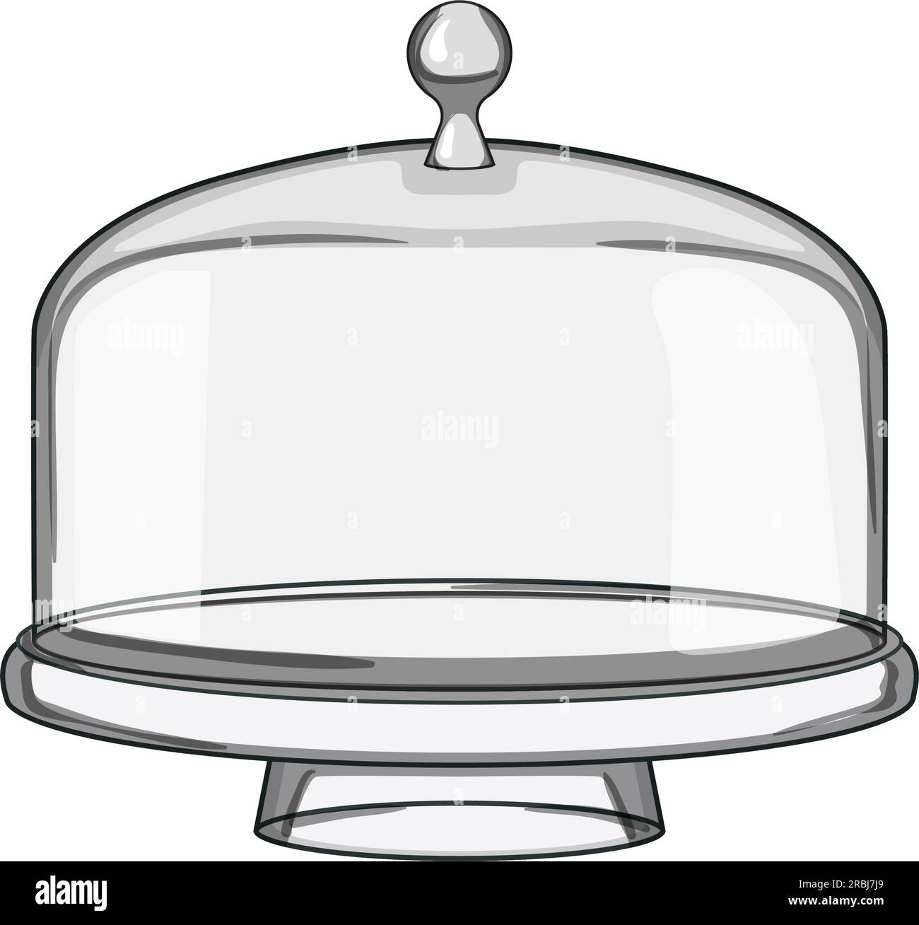 birthday cake dome cartoon vector illustration Stock Vector Image & Art ...