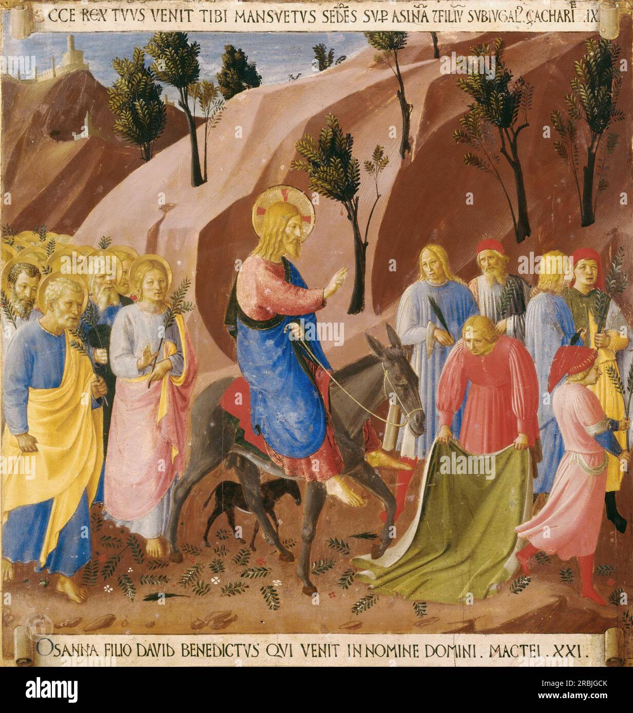 Fra Angelico – 13. Entry into Jerusalem Stock Photo - Alamy